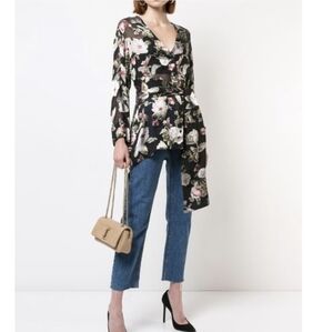 Alice + Olivia BURN Out Satin Kimono